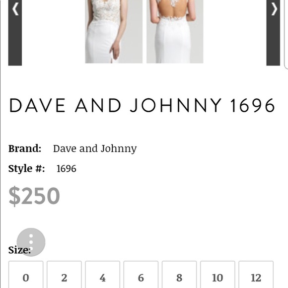 dave and johnny lace dress - Picture 3 of 4